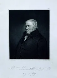Portrait of William Smith aged 69, frontispiece from Memoirs of William Smith by his nephew and pupil John Phillips, engraved by T.A. Dean